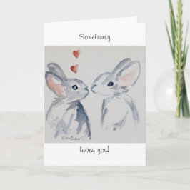 Tarjeta Festiva Somebunny le ama