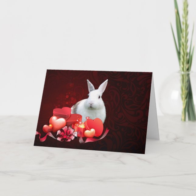Tarjeta Festiva Somebunny te ama (Anverso)
