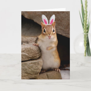 Tarjeta Festiva Somebunny te ama Chipmunk