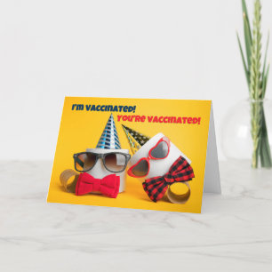 Tarjeta Festiva Somos Humor Vacunado de Papel Higiénico Covid
