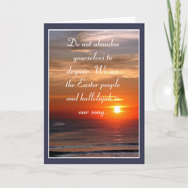 Tarjeta Festiva Somos la gente de Pascua (Anverso)