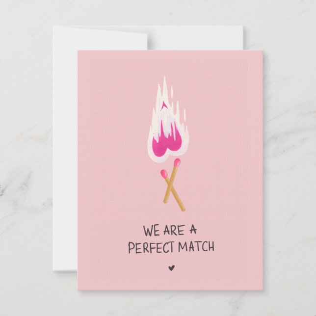 Tarjeta Festiva Somos una pareja perfecta (Anverso)