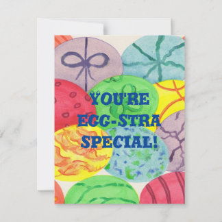 Tarjeta Festiva Son las Cartas Especiales de Huevos de Pascua de E