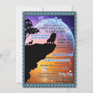 Tarjeta Festiva Son Lovers   Para mi hijo hay un trozo de mi coraz