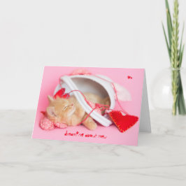 Tarjeta Festiva Soñando con mi gatito