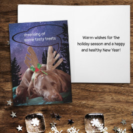 Tarjeta Festiva Soñando Laboratorio De Chocolate Con Fotografía De