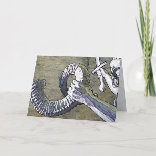 Tarjeta Festiva Sonar el Shofar