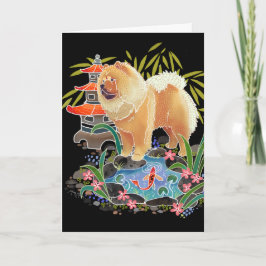 Tarjeta Festiva SONG MAO las cartas de arte Chow