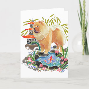 Tarjeta Festiva SONG MAO las cartas de arte Chow