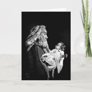 Tarjeta Festiva Song of Simeon Greeting Card