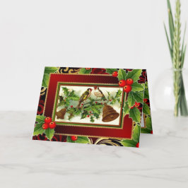 Tarjeta Festiva Songsters de navidades