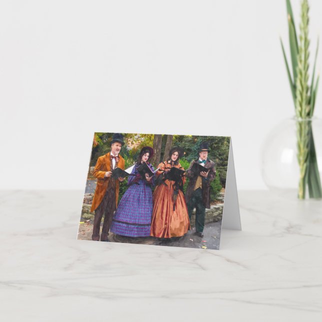 Tarjeta Festiva Sonido De Caroleros (Anverso)