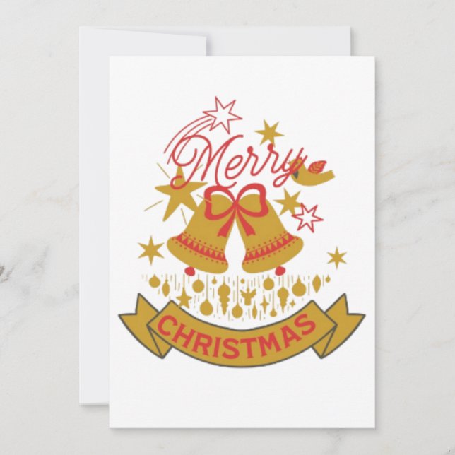 Tarjeta Festiva Sonido de las campanas traseras, canto de la moda (Anverso)