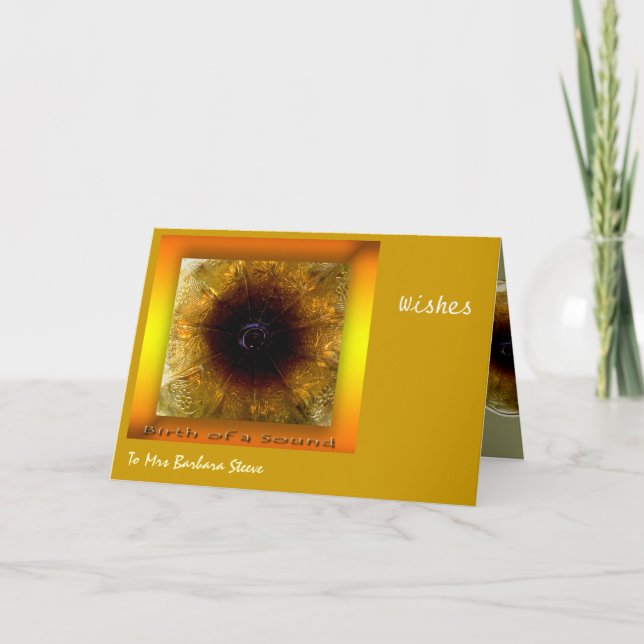 Tarjeta Festiva Sonido de música (Anverso)