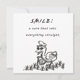 TARJETA FESTIVA SONRÍAS QUE CURAN