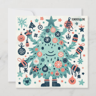 Tarjeta Festiva Sonriente Tiempo Tremendo