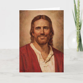 Tarjeta Festiva Sonrisa amorosa de Jesucristo