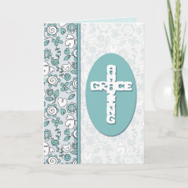 Tarjeta Festiva Sorprendente Grace Bluebird Doodles Personalizados