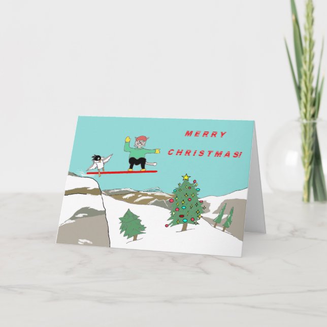 Tarjeta Festiva Sorpresa de los navidades (Anverso)