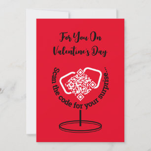 Tarjeta Festiva Sorpresa del Día de San Valentín Código QR Persona