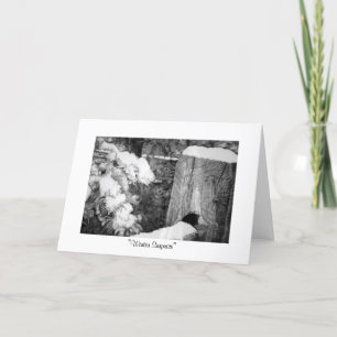 Tarjeta Festiva "Sorpresa del invierno "