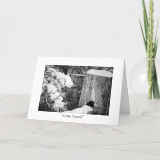 Tarjeta Festiva "Sorpresa del invierno "