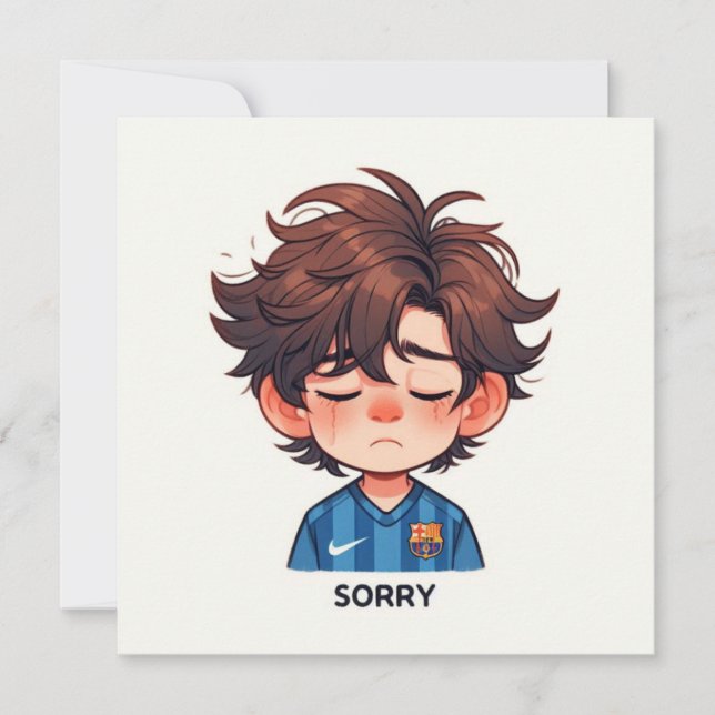 Tarjeta Festiva Sorry Cards  (Anverso)
