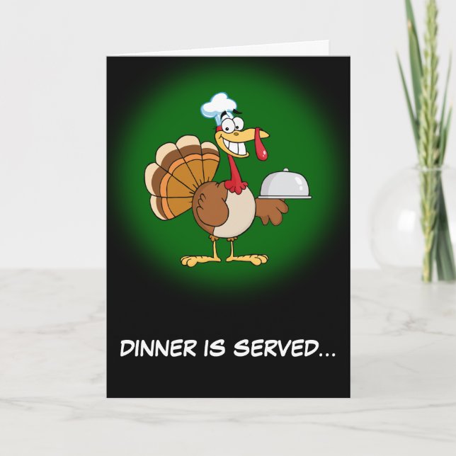 Tarjeta Festiva Soy cena preparada de la acción de gracias (Anverso)