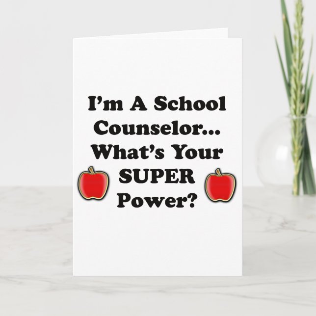 Tarjeta Festiva Soy consejero escolar (Anverso)