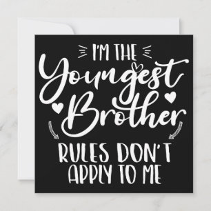 Tarjeta Festiva Soy El Hermano Menor Hermano Sarcástico Cool