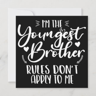 Tarjeta Festiva Soy El Hermano Menor Hermano Sarcástico Cool