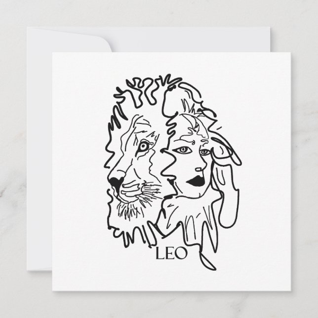 Tarjeta Festiva Soy LEO (Anverso)