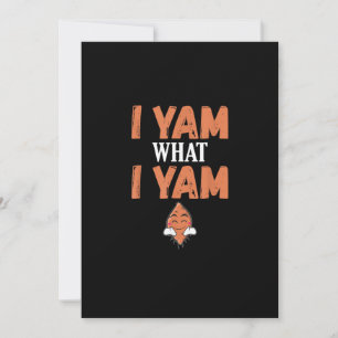 Tarjeta Festiva Soy lo que soy Día de Acción de Gracias Pavo Día D
