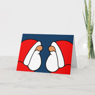 Tarjeta Festiva Soy Santa Claus
