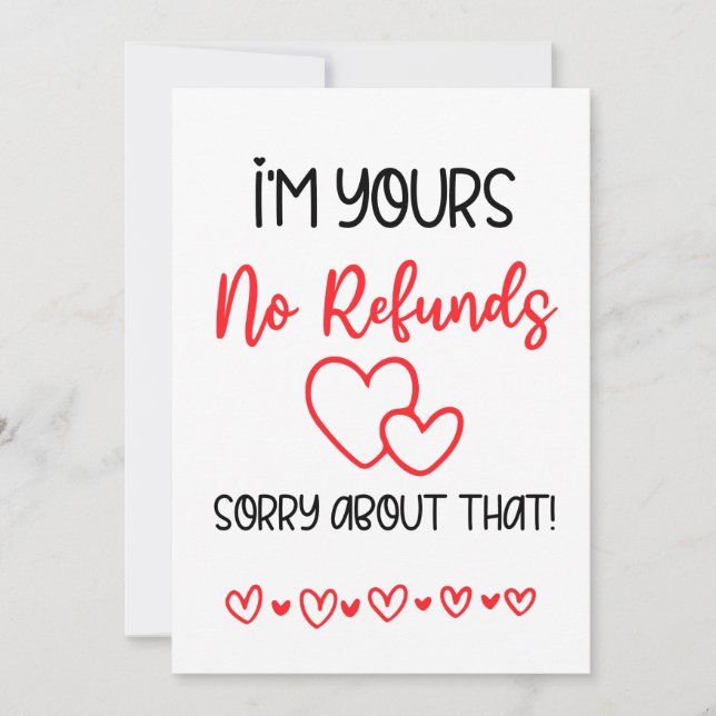 Tarjeta Festiva Soy tu amigo de San Valentín sin reembolsos (Anverso)