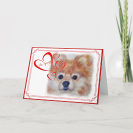 TARJETA FESTIVA SOY TU POMERANÍ DE LA COCINA DE ORO DE VALENTINA