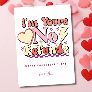 Tarjeta Festiva Soy tuyo, sin reembolsos, El día de San Valentín g