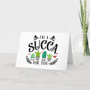 Tarjeta Festiva Soy un adicto a ti suculento día de San Valentín