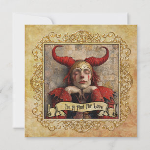 Tarjeta Festiva ¡Soy un tonto por amor!