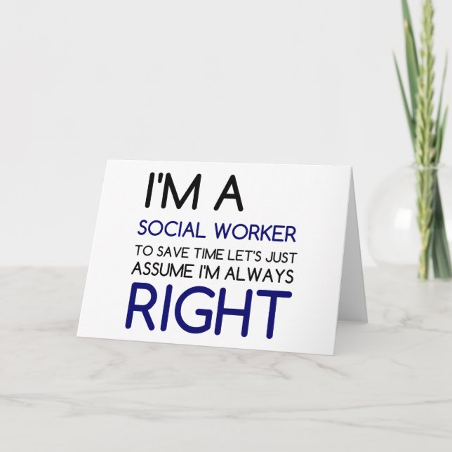 TARJETA FESTIVA SOY UN TRABAJADOR SOCIAL (Anverso)