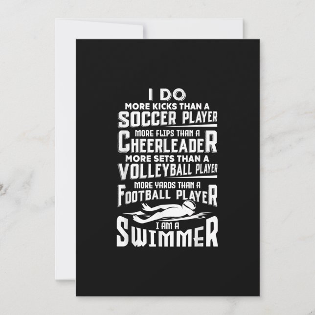 Tarjeta Festiva Soy Una Piscina Divertida Para Nadar Regalo Para N (Anverso)