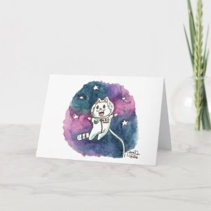 Tarjeta Festiva Space Age Mouser