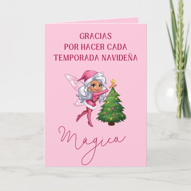 Tarjeta Festiva Spanish Christmas Card For Women (Anverso)