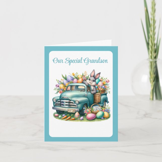 Tarjeta Festiva Special Grandson Easter Card (Anverso)