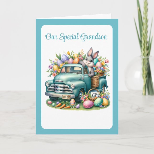 Tarjeta Festiva Special Grandson Easter Card (Anverso)