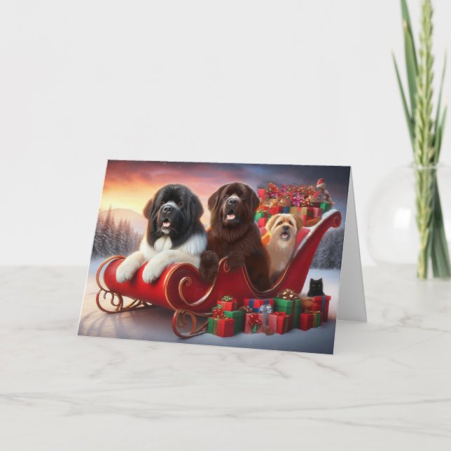 Tarjeta Festiva Special Order for Charlie B Folded Holiday Card (Anverso)