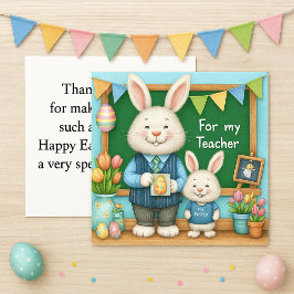 Tarjeta Festiva Special Teacher Happy Easter Holiday Card