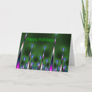Tarjeta Festiva Spikes Happy Holidays