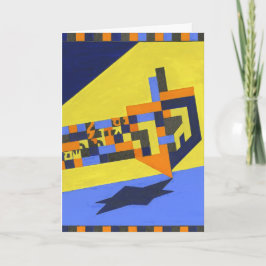 Tarjeta Festiva Spinning Dreidel