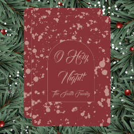 Tarjeta Festiva Splatter Christmas Card